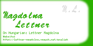 magdolna lettner business card